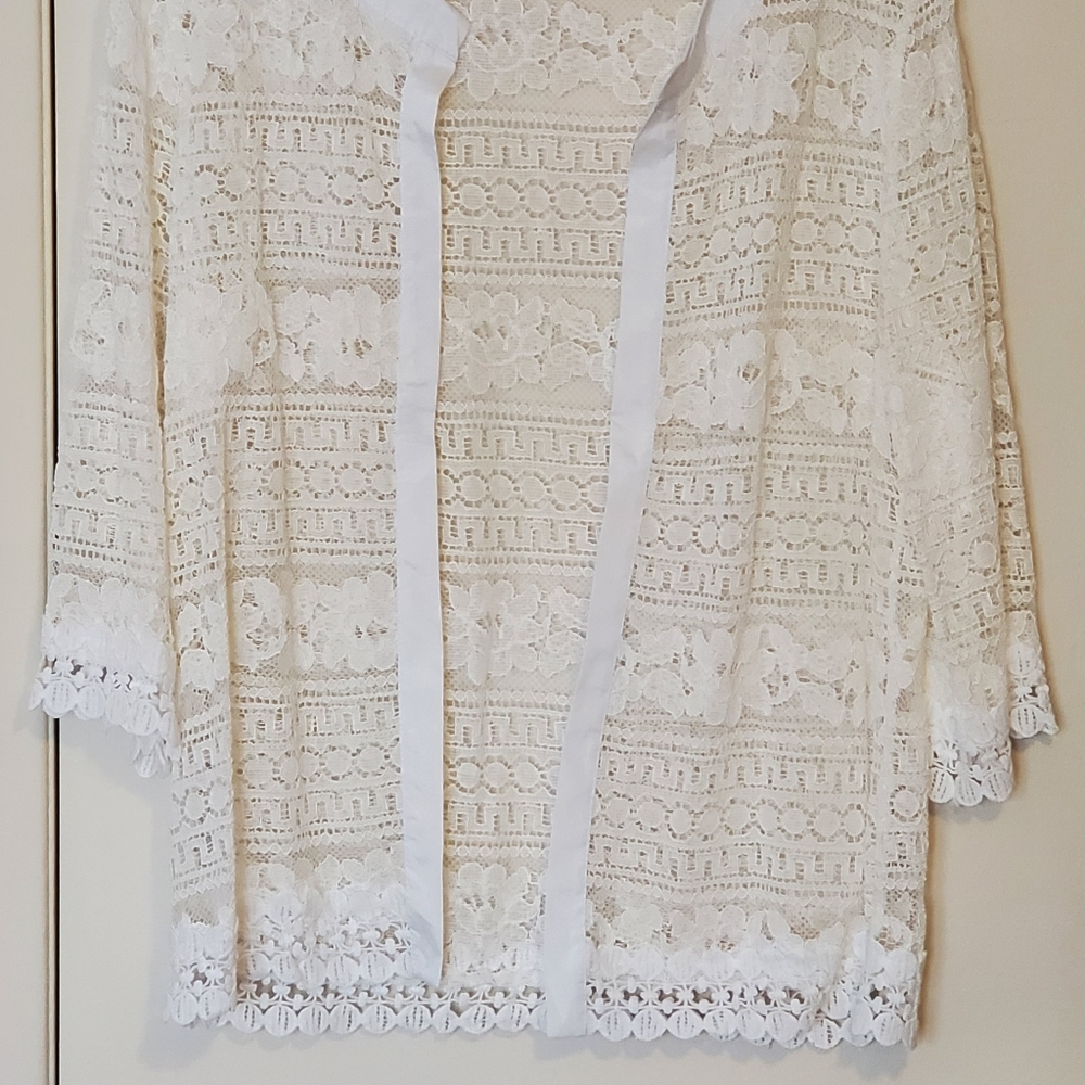 New White Lace Coverup